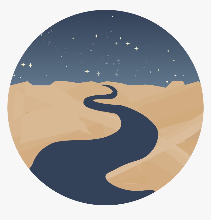 Desertriverartboard - Circle, HD Png Download