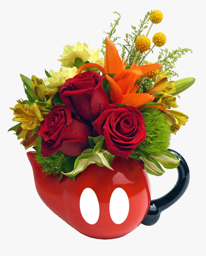 Mickey Mouse Pants Teapot Bouquet - Mickey Mouse, HD Png Download