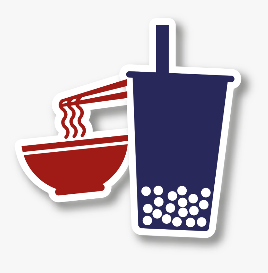 Bubble Tea & Noodle Bar Finsbury Park - Milk Tea Black And White, HD Png Download