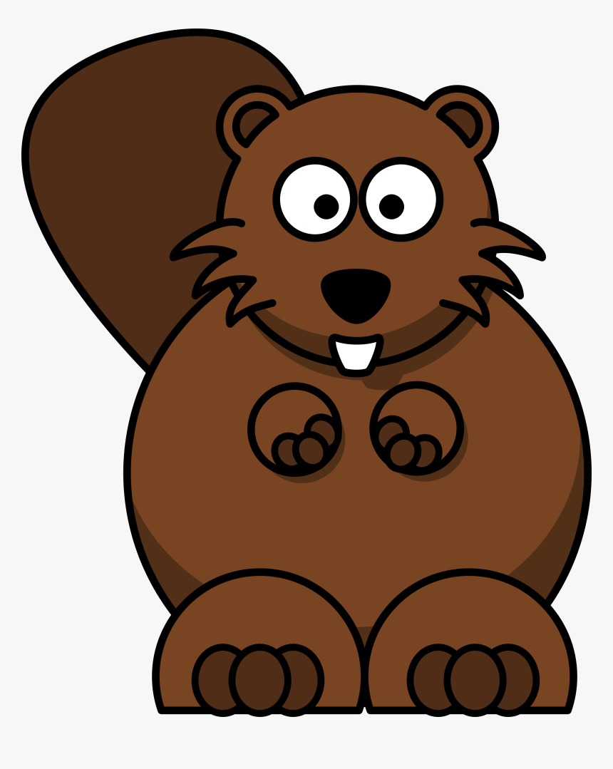 Beaver Cliparts - Cartoon Beaver Clipart, HD Png Download