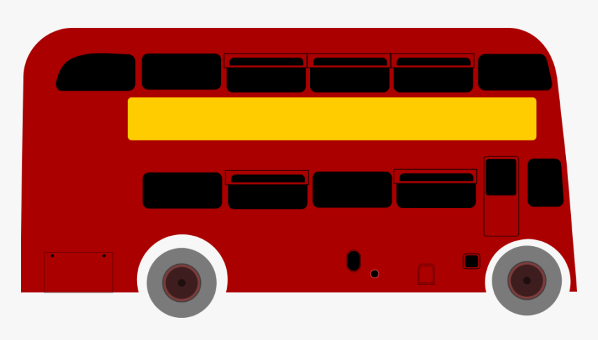 Bus Clipart Vector Clip Art Free Design - Double Decker Bus Animation, HD Png Download