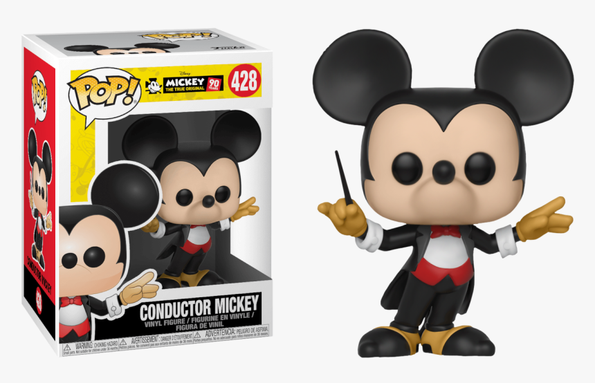 Conductor Mickey 90th Anniversary Pop Vinyl Figure - Funko Pop Mickey Mouse 90th Anniversary, HD Png Download