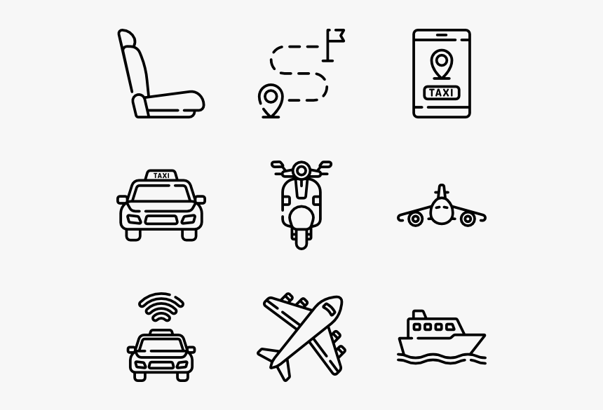 Public Transportation - Web Design Line Icon, HD Png Download
