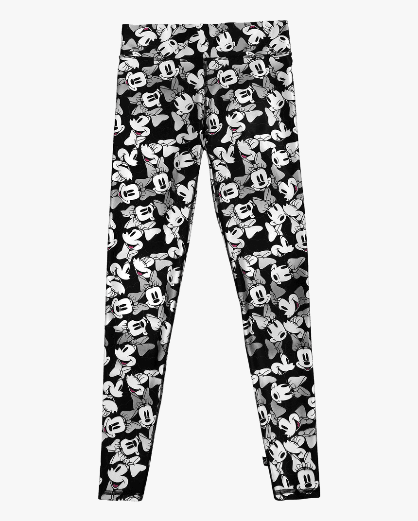 Minnie Mouse Bows On Bows Tall Band Leggings - Pajamas, HD Png Download