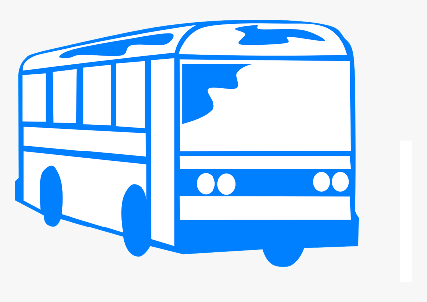 Bus Clipart Black And White Transparent, HD Png Download