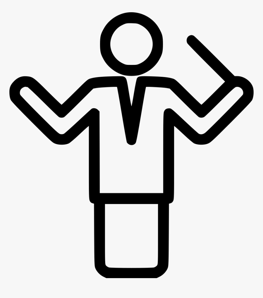 Music Conductor - Orchestra Conductor Icon, HD Png Download