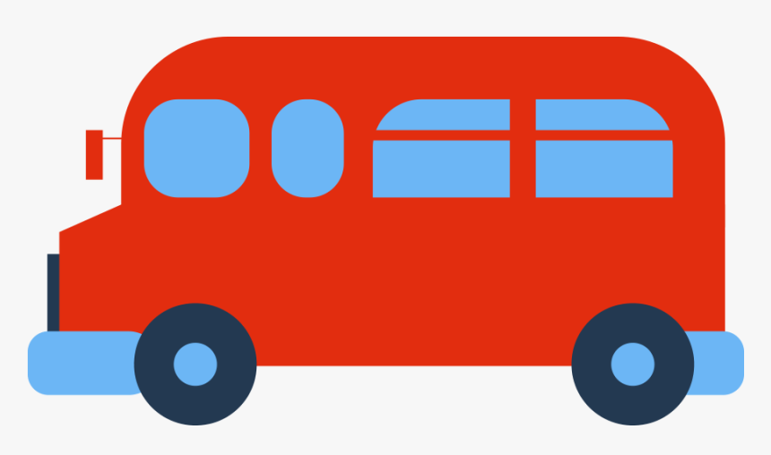 Transparent Bus Clipart Black And White, HD Png Download