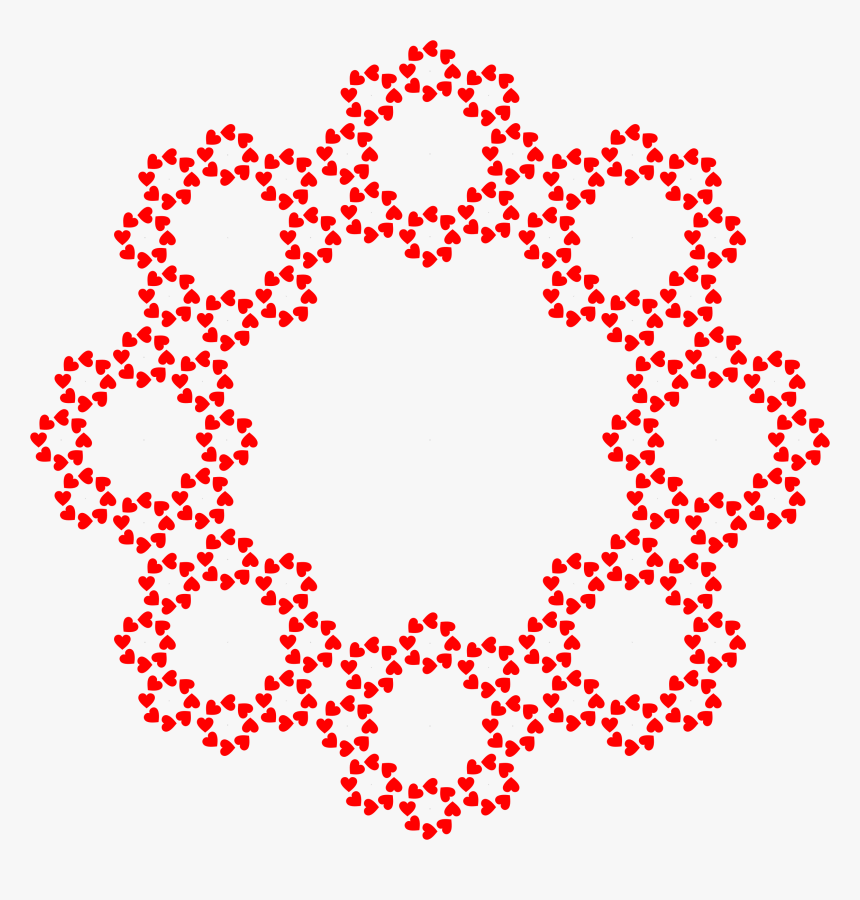 Abstract Hearts Frame Clip Arts - Banach Fractal, HD Png Download