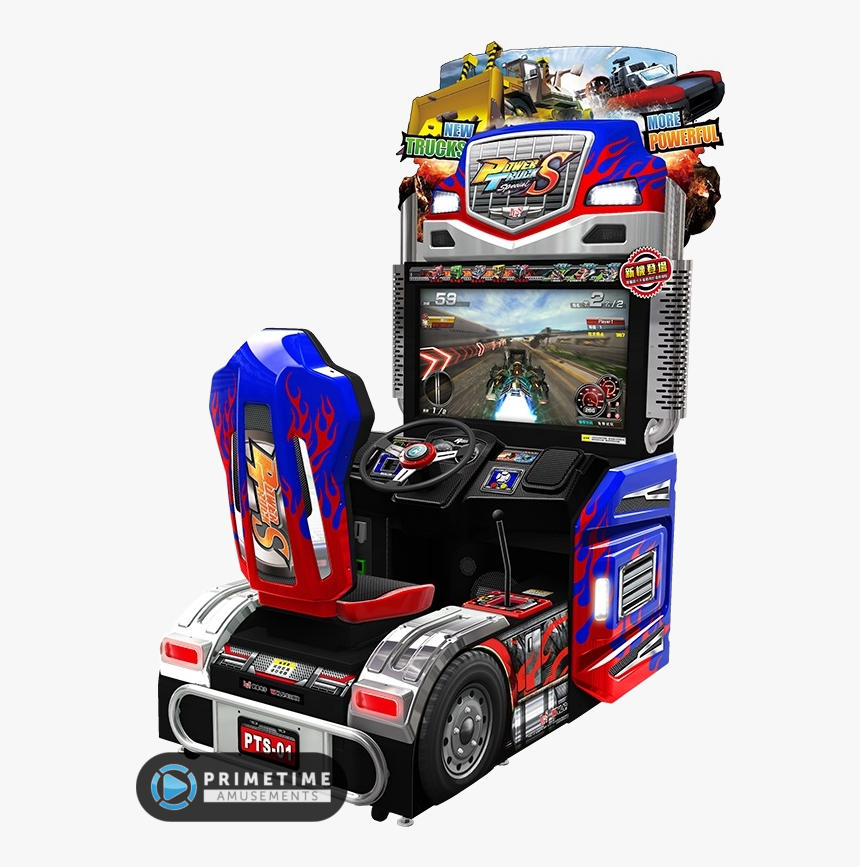 Power Truck S - Power Truck Arcade Machine, HD Png Download