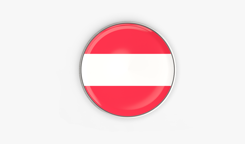 Round Button With Metal Frame - Flag Sierra Leone Circle Png, Transparent Png