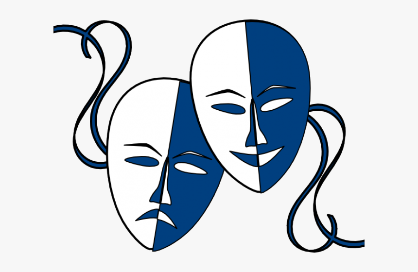Mask Clipart Theater - Theatre Masks, HD Png Download