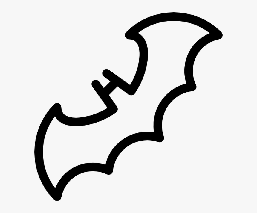 Transparent Free Vector Clipart For Vinyl Cutters - Desenho Do Batarang, HD Png Download