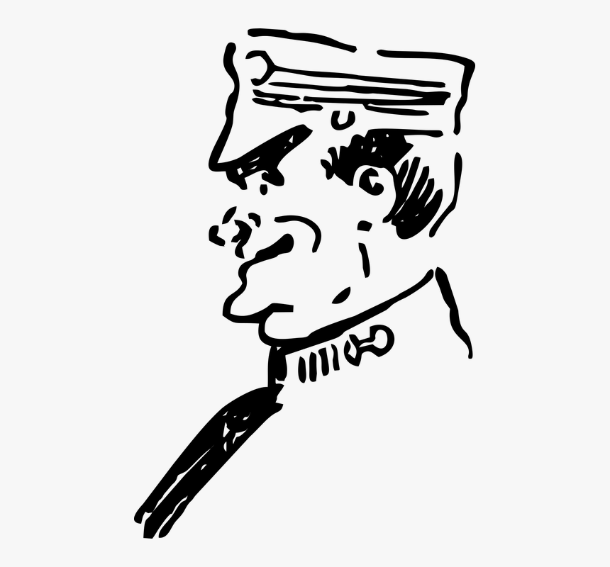 Mans Face, Conductor, Man, Face, People, Vector, HD Png Download