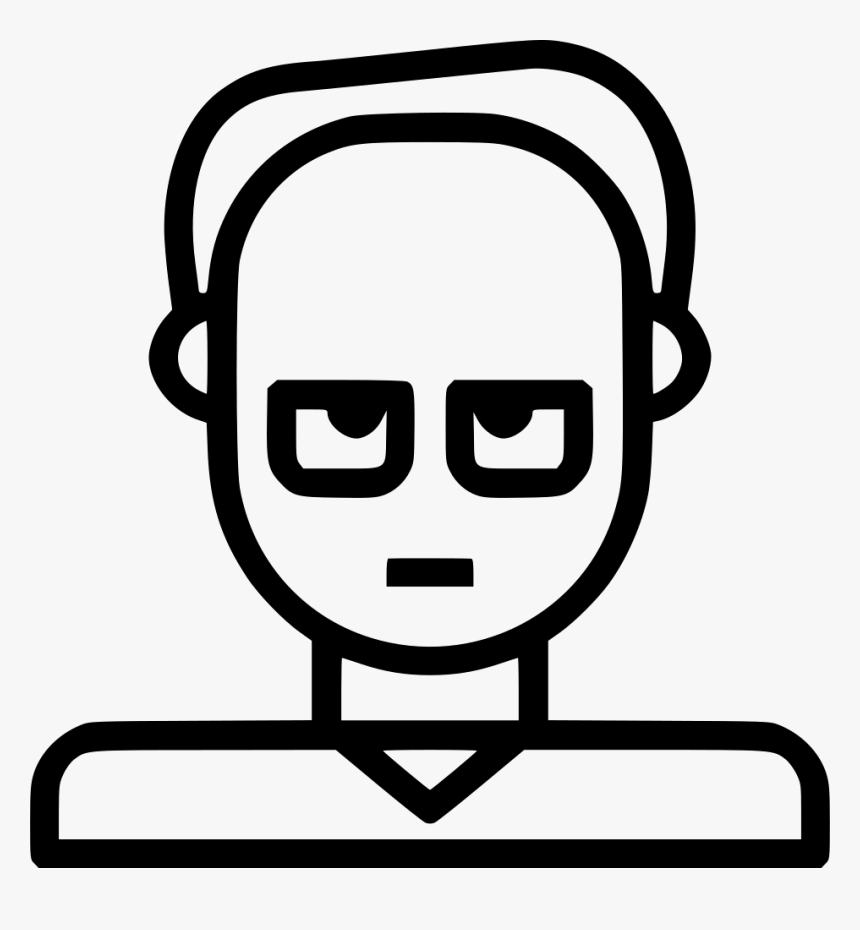 Human Glasses Grumpy Bald - Icon, HD Png Download
