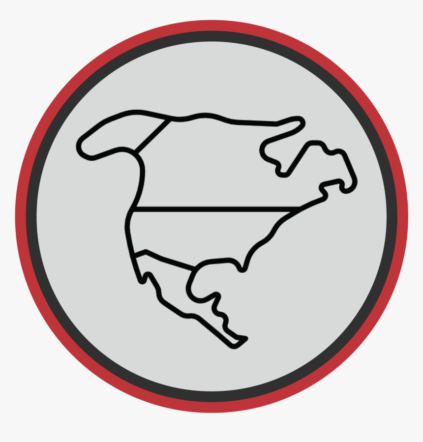 North America Easy To Draw Outline, HD Png Download