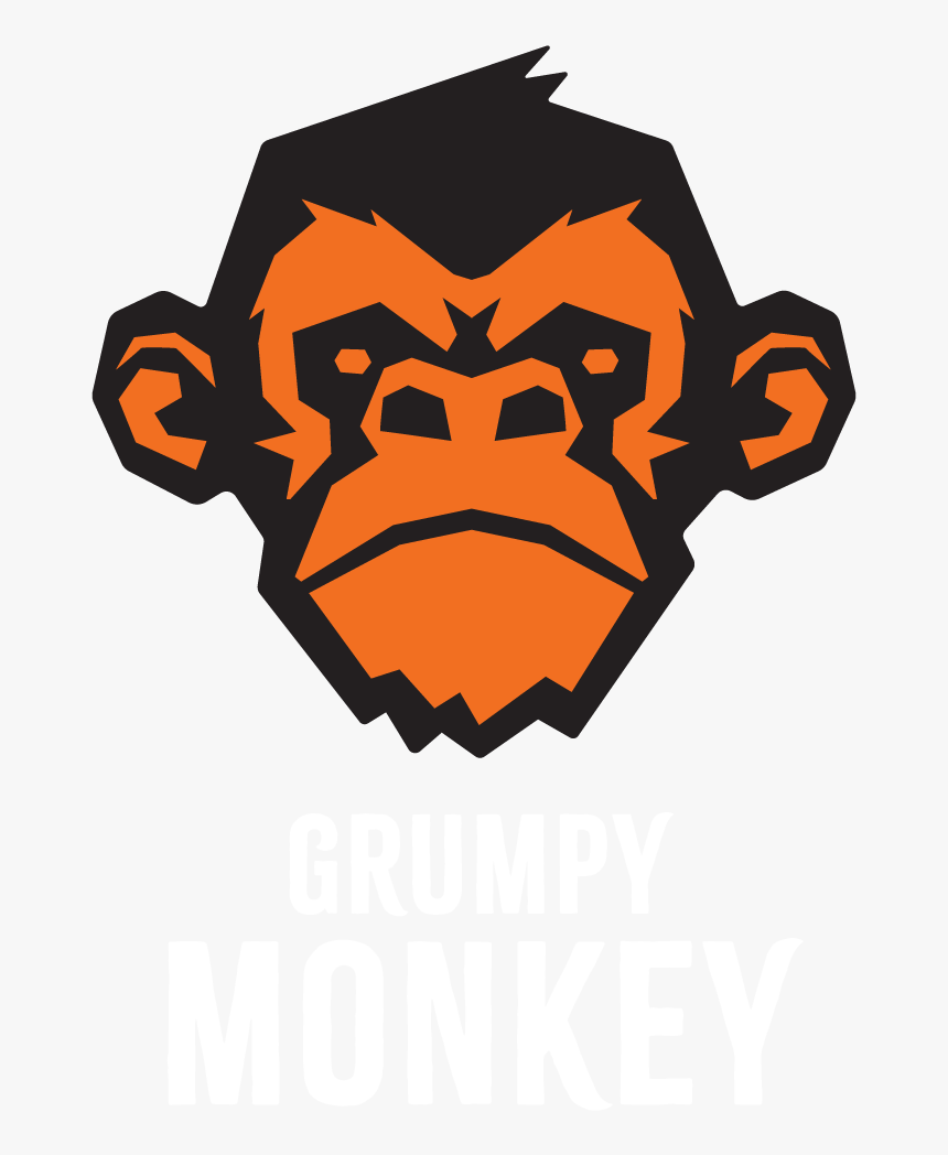 Gru Logo Reverse - Grumpy Monkey Southampton, HD Png Download