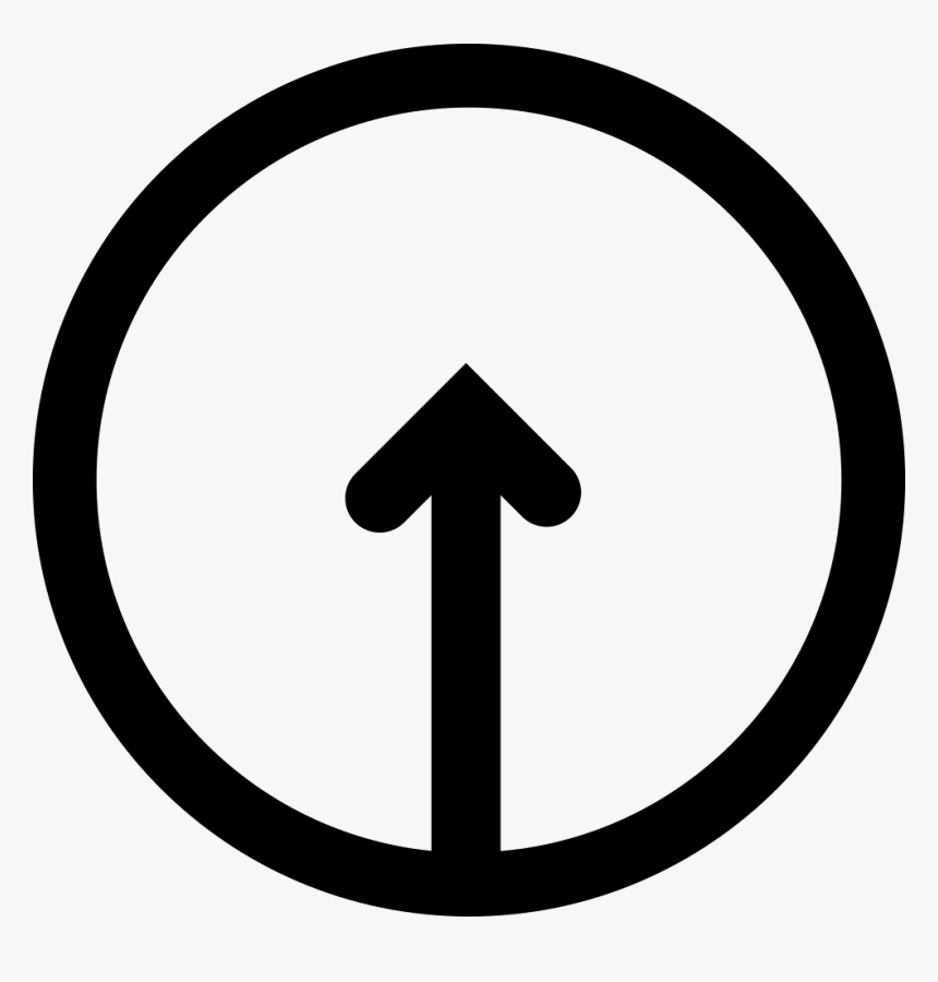 Up Arrow Inside A Circle Svg Png Icon Free Download - Number 2 In Circle, Transparent Png