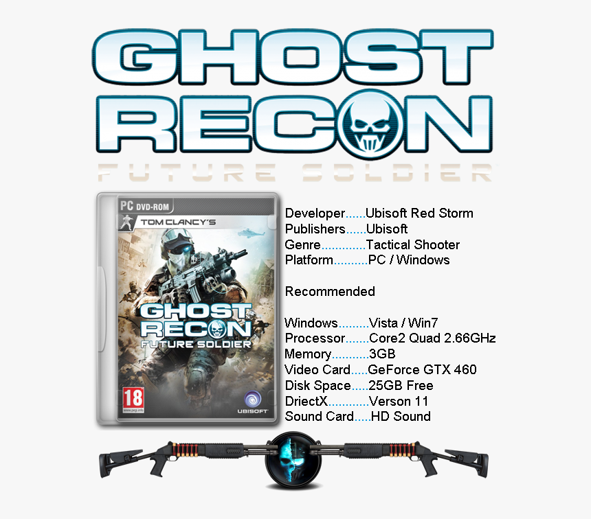 Transparent Future Soldier Png - Tom Clancy's Ghost Recon Future Soldier Logo, Png Download