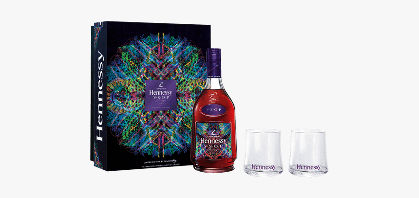 Hennessy Vsop With Glasses, HD Png Download