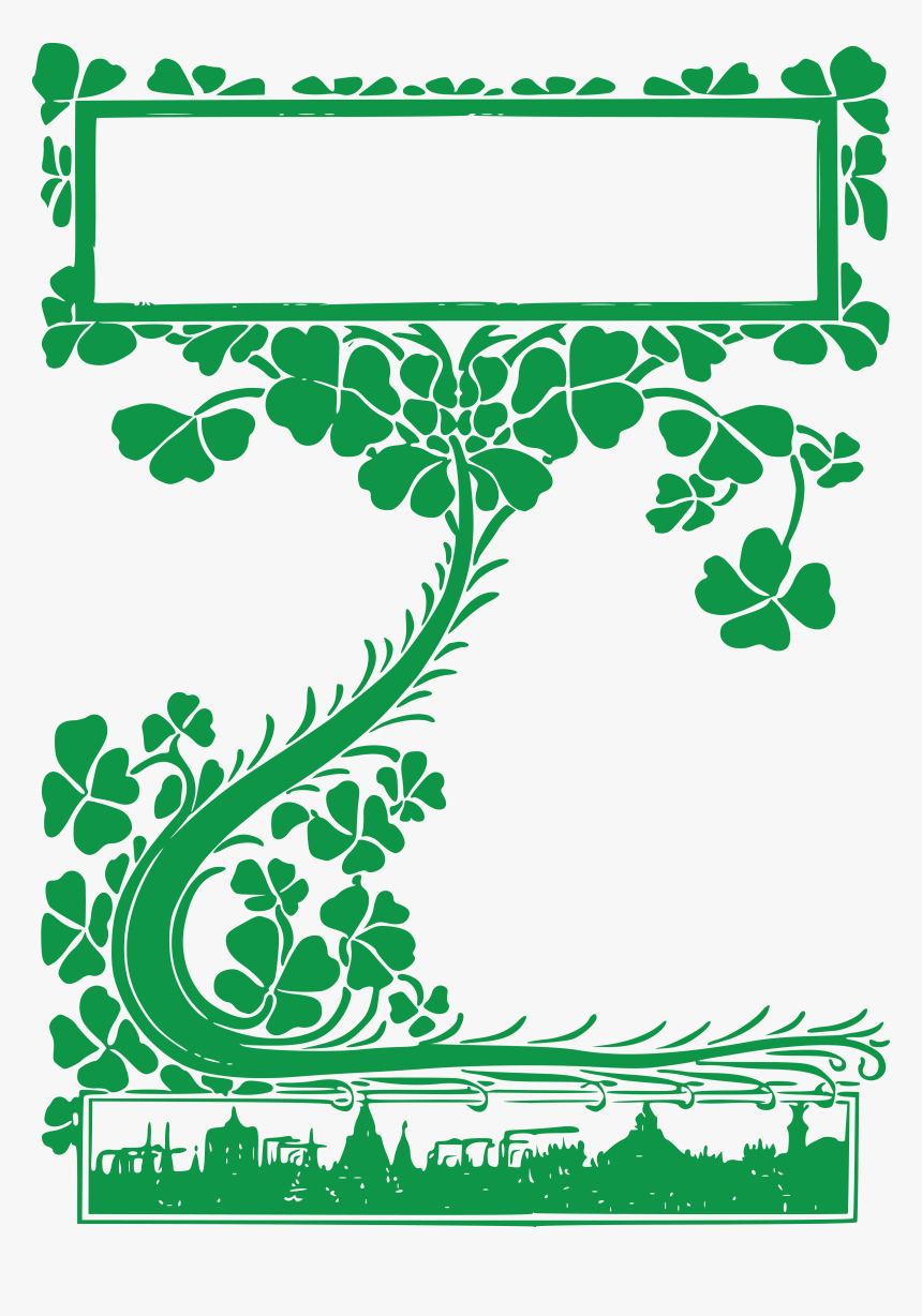 Transparent St Patrick S Day Border Png - Clover Vine Clipart, Png Download