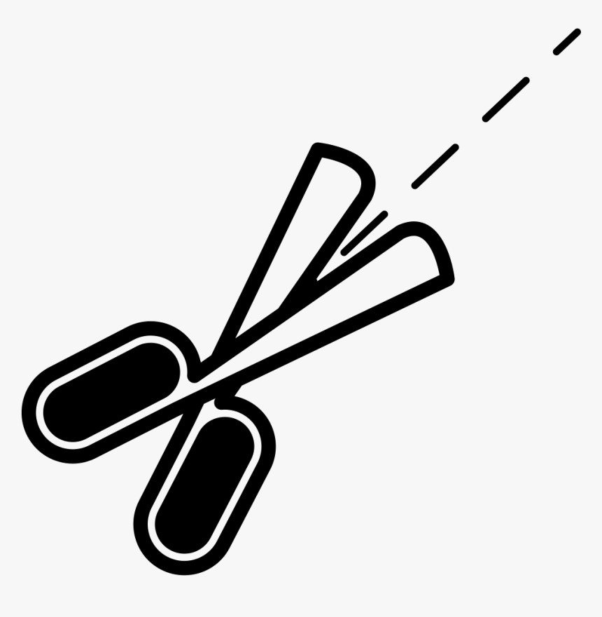 Scissor Tool With Broken Lines Svg Png Ⓒ - Scissors, Transparent Png