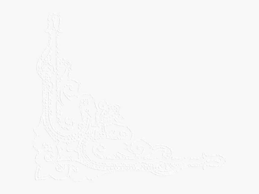 Transparent White Lace Corner Png - Illustration, Png Download
