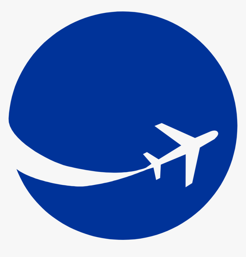 Banner Royalty Free Library Airplanes Silhouette At - Airplane Logo Clipart, HD Png Download