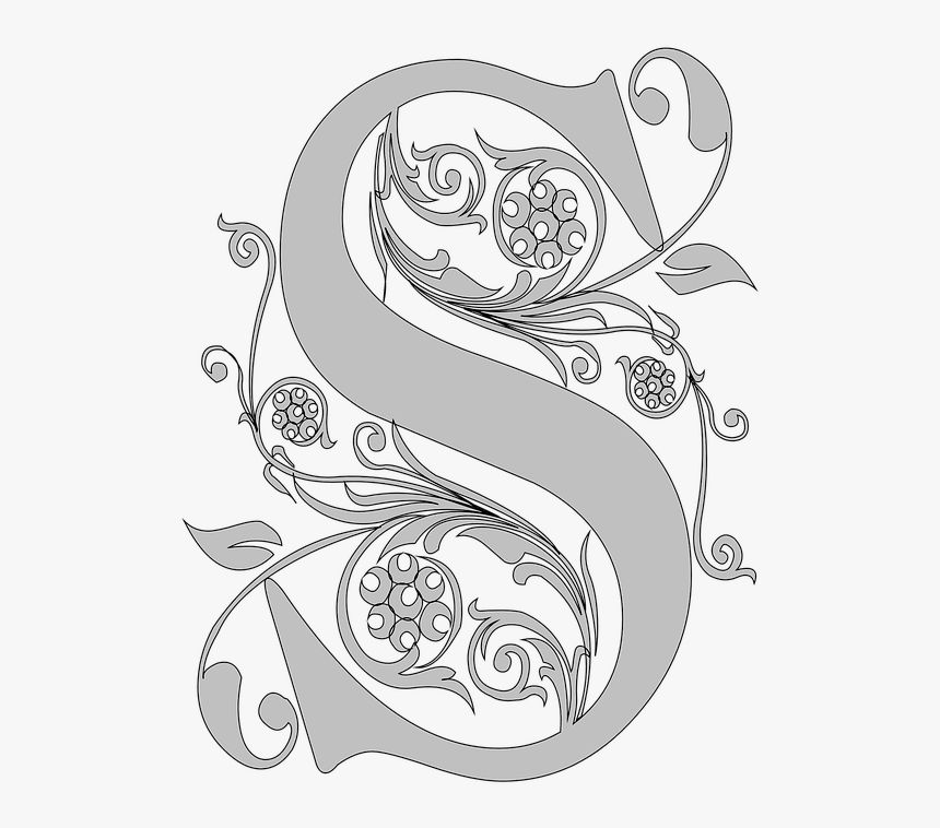 S Letter Art Design Png Image, Transparent Png
