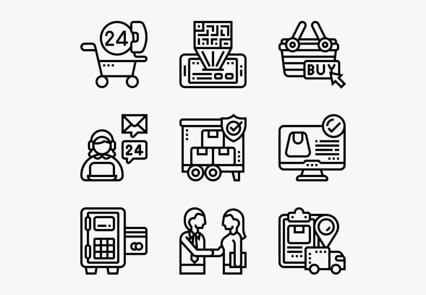 Shopping And Retail - Bed And Breakfast Icons, HD Png Download