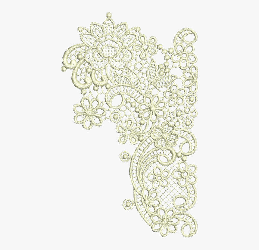 Taj Border End Mirror Embroidery Design From Www - Border Embroidery Designs Png, Transparent Png