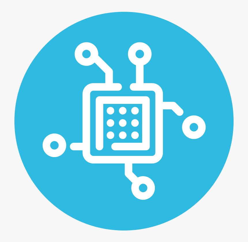 Blue Technology Icon, HD Png Download , Transparent Png Image - PNGitem