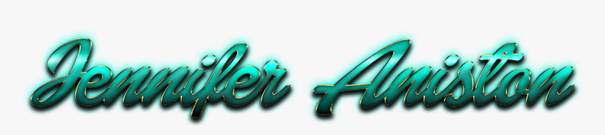 Jennifer Aniston Beautiful Letter Png Name - Calligraphy, Transparent Png