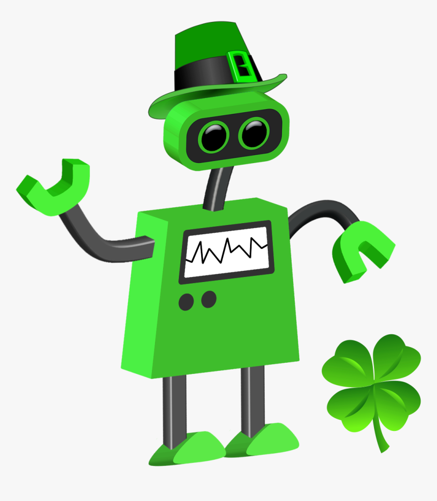 St Patrick Day Robot, HD Png Download