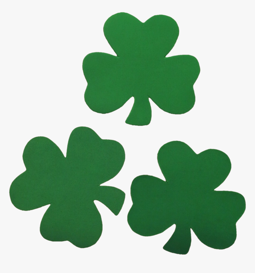 Free Green Shamrocks Cut From Fabric Png Image - Saint Patrick's Day Clip Arts, Transparent Png