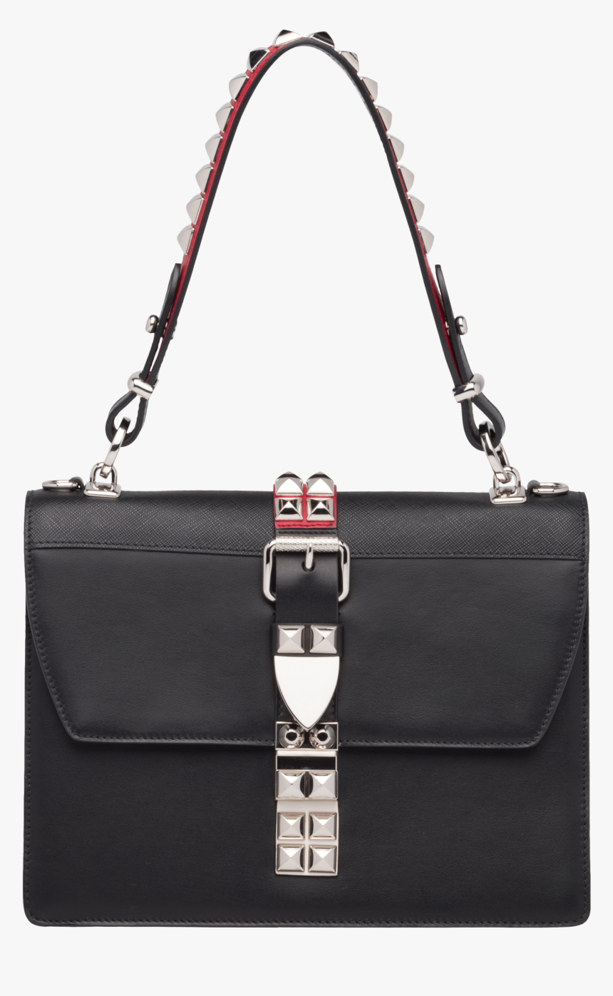 Black/fiery Red - Handbag, HD Png Download