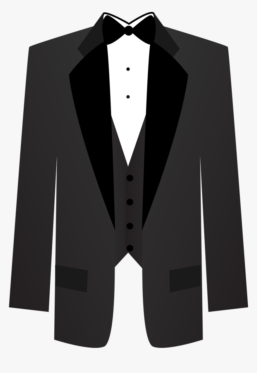 Tuxedo Clipart Grey Suit - Tux Clipart, HD Png Download