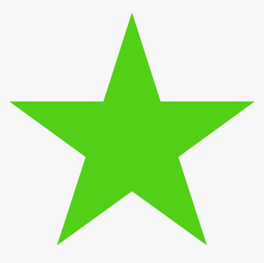 Neon Stars Png - Png Green Star, Transparent Png