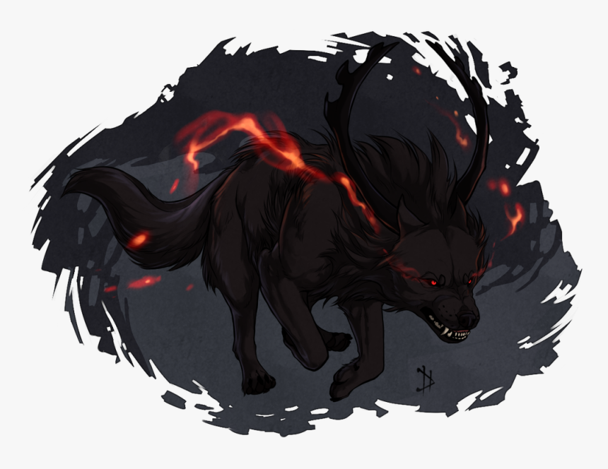 File 54660610c3 Original - Hellhound Demon Drawing, HD Png Download