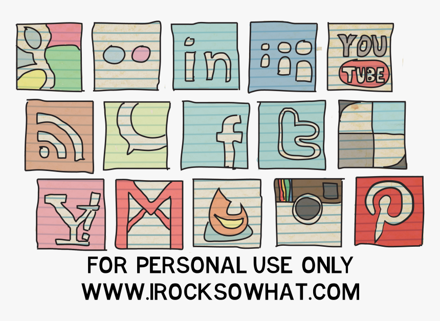 Social Media Logos Png Cartoon, Transparent Png