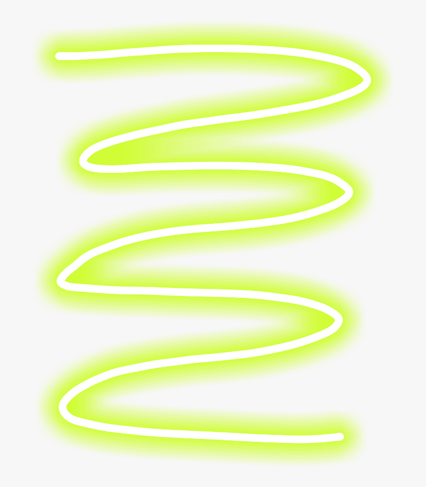 #swirl #line Lines #geometric #neon #green #frame #overlay - Neon, HD Png Download