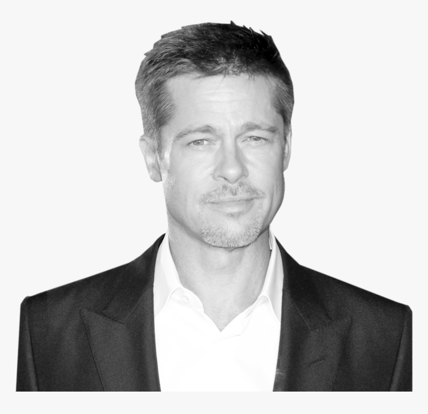 Brad Pitt Png - Brad Pitt On White Background, Transparent Png