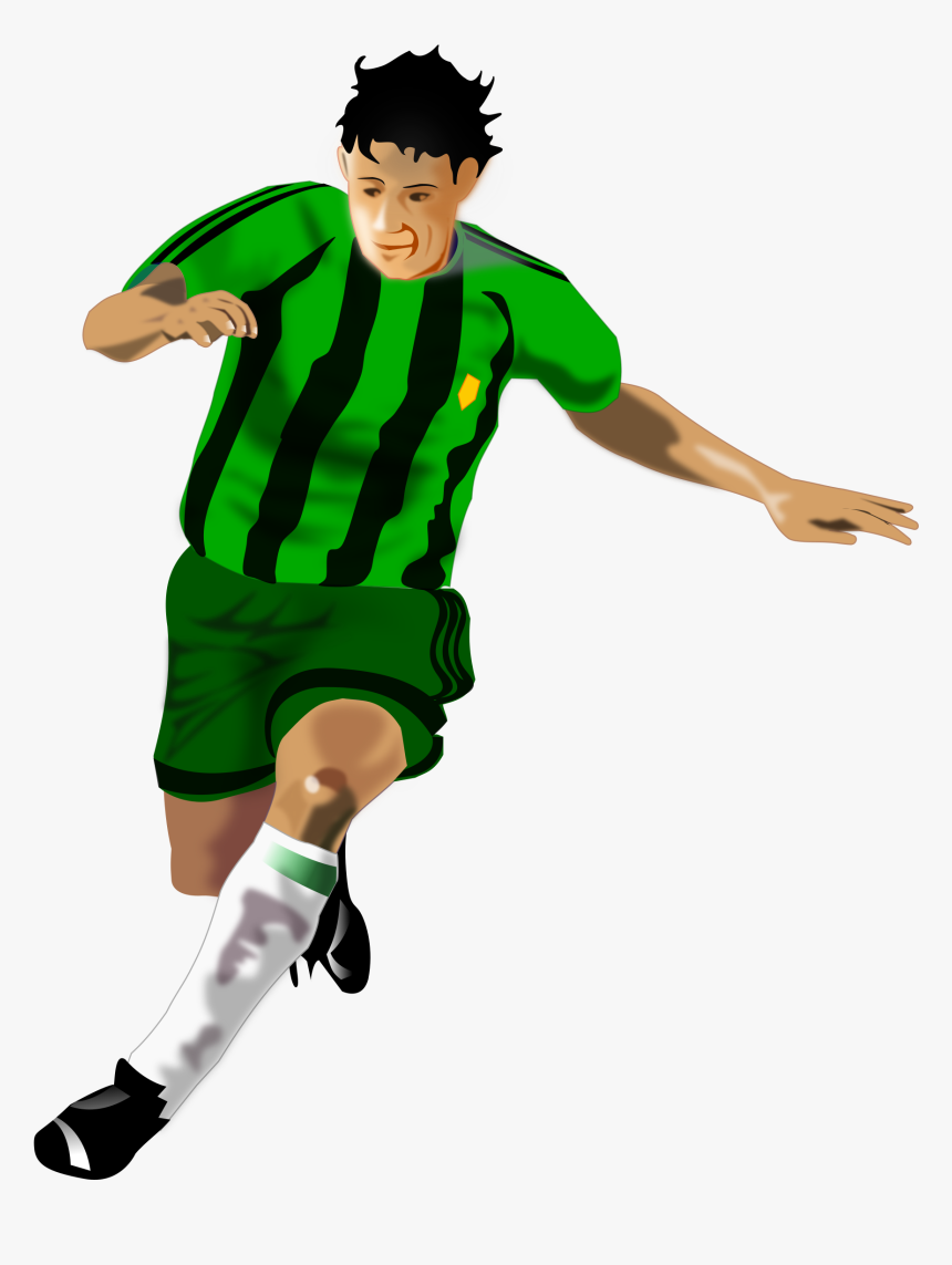 Image Of Soccer Player Clipart - Football Player Clipart Png, Transparent Png