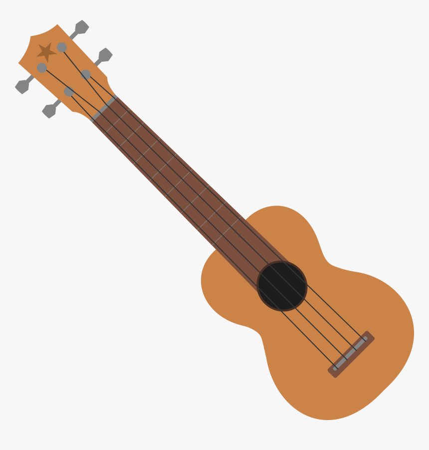 Simple Ukulele No Outline Icons Png - Transparent Background Ukulele Clipart, Png Download