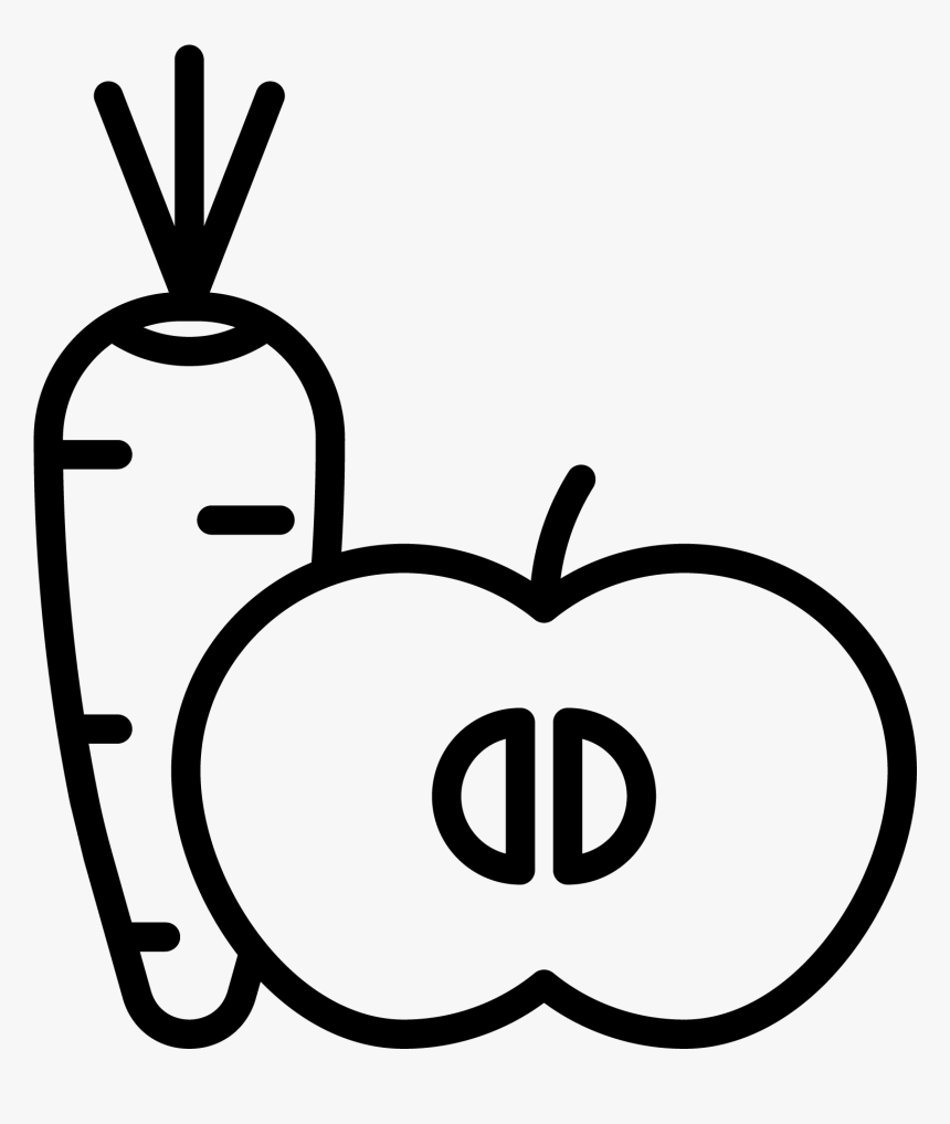 Carrot And Apple Icon - All Myth And Truth, HD Png Download