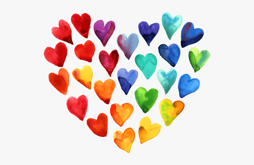 Beautiful Watercolor Heart Stickers Messages Sticker-0 - Watercolor Heart Sticker Png, Transparent Png