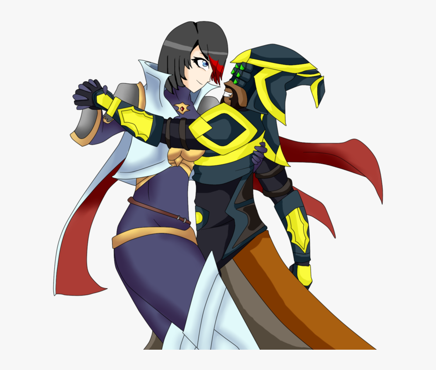 Fiora And Master Yi By ~bankaiser - Fiora And Master Yi, HD Png Download
