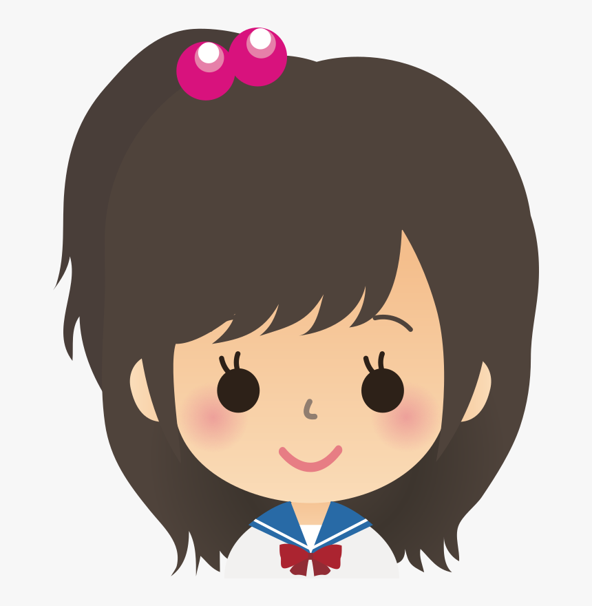 Eye Children S Clothing - Face Of A School Girl Clipart, HD Png Download