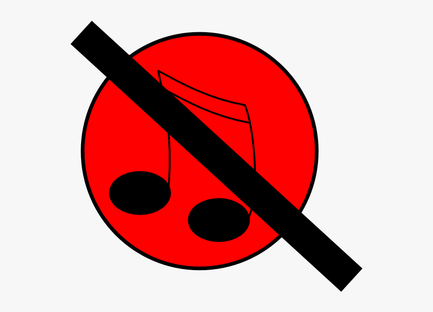 No Music Clipart - No Music Clip Art, HD Png Download