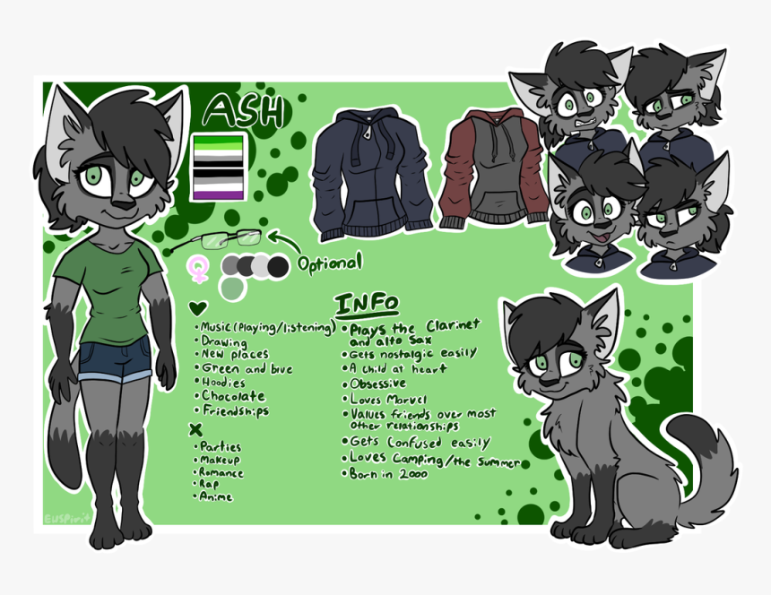 Ash Reference Sheet 2019 By Ewspirit Dcw5x4n-pre - Cartoon, HD Png Download