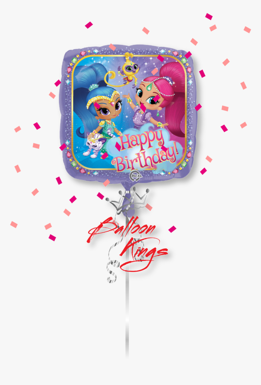 Shimmer And Shine Square - My Little Pony Balloon Png, Transparent Png